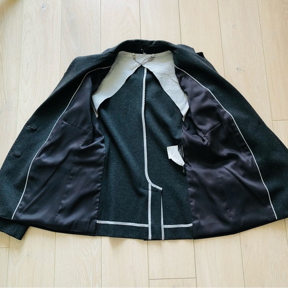 Weekend Max Mara Dark Grey Blazer Jacket - Picture 4 of 12